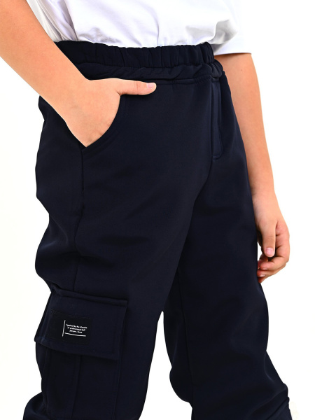 290KG Брюки спорт утепл. д/м (темно-синий весь размерный ряд)