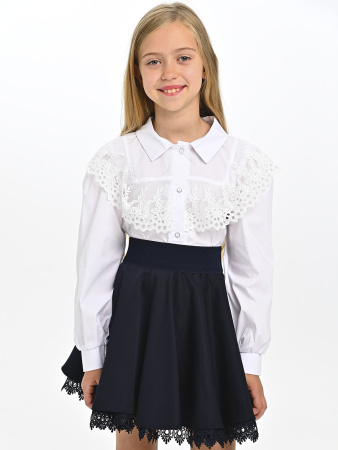 B-613 Блузка д/д (белый весь размерный ряд)