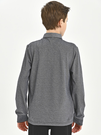 4965 Поло дл.р. д/м (серый весь размерный ряд)