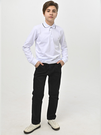 4922 Поло дл.р. д/м (белый весь размерный ряд)