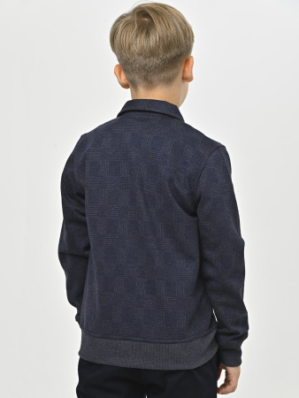 4319 Жакет д/м клетка (синий весь размерный ряд)