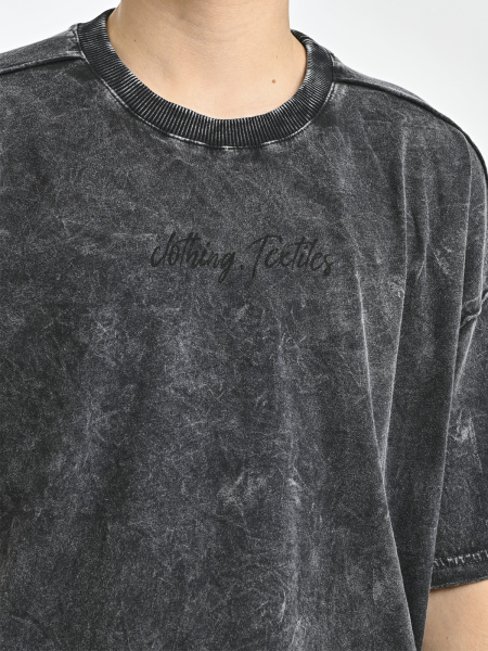 5332 Футболка оверсайз д/м (темно-серый весь размерный ряд)