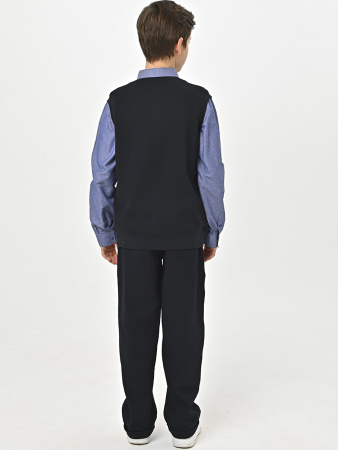 4822 Рубашка/обманка д/м (темно-синий,джинсовый весь размерный ряд)