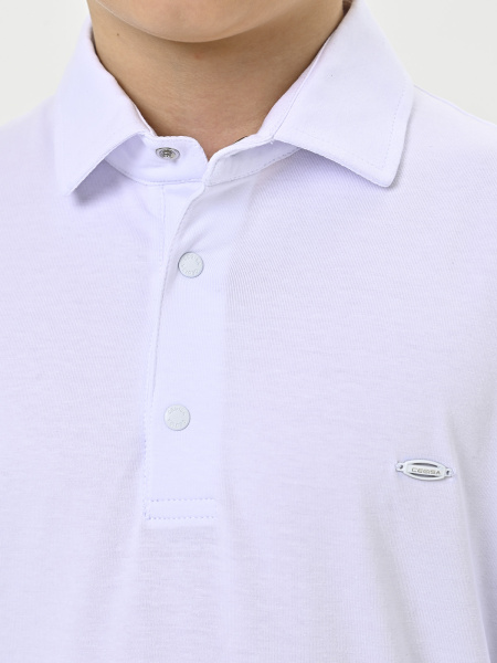 4395 Поло д/м дл.р. (белый весь размерный ряд)