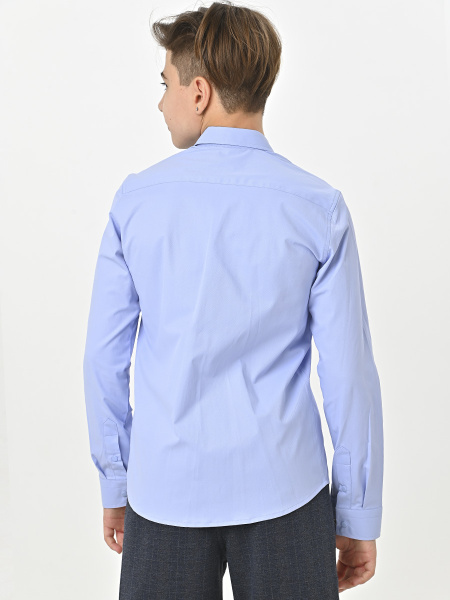 4777 Рубашка дл.р. д/м (ярко-голубой весь размерный ряд)