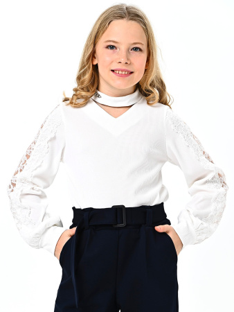 K-109KG Блузка д/д (белый весь размерный ряд)