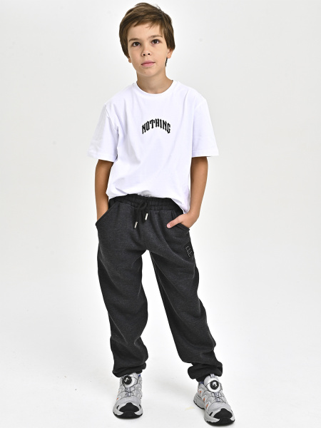 4243-B Брюки спорт утепл. д/м (антрацит весь размерный ряд)