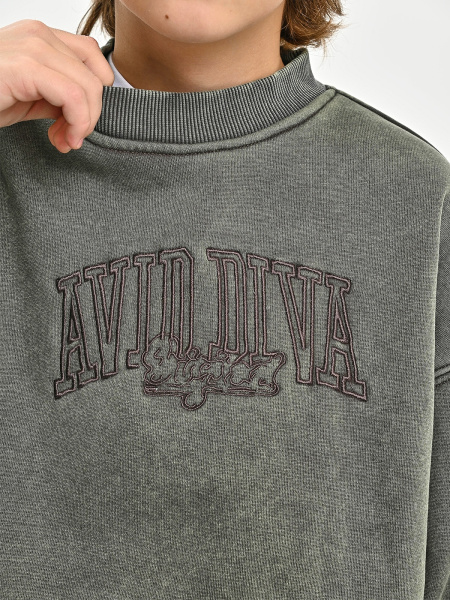 5064-Ch Толстовка утепленная д/м (хаки весь размерный ряд)