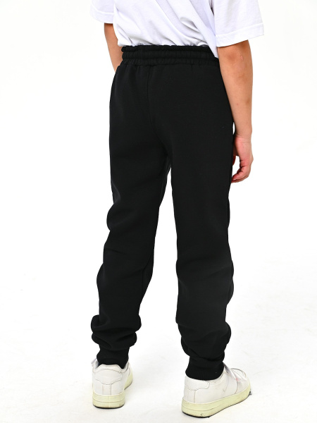 4264 Брюки спорт утепл. д/м (черный весь размерный ряд)