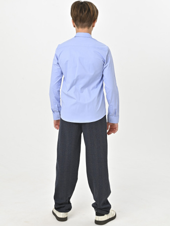 4777 Рубашка дл.р. д/м (ярко-голубой весь размерный ряд)