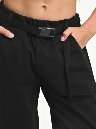 10340 Брюки спорт д/д (черный весь размерный ряд)