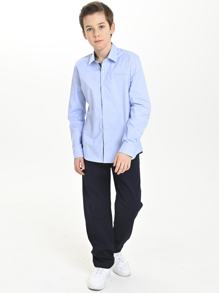 4979 Рубашка дл.р. д/м (светло-голубой весь размерный ряд)