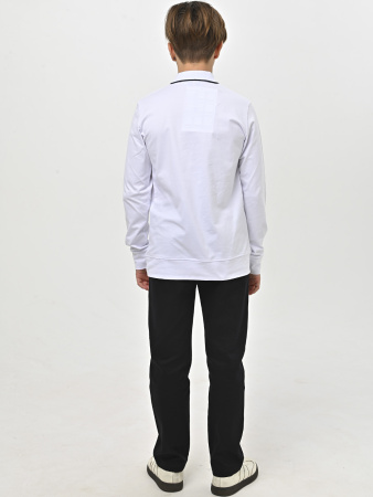 4943 Поло дл.р. д/м (белый весь размерный ряд)