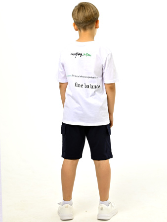 3025 Футболка д/м (белый весь размерный ряд)