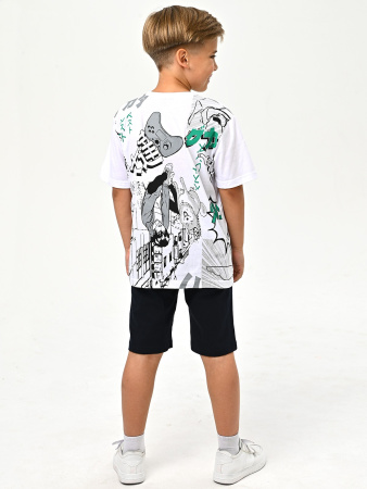 3061 Футболка д/м (белый весь размерный ряд)