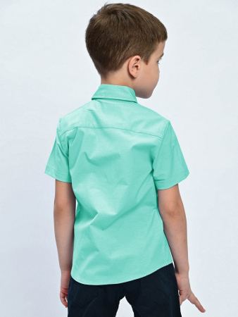 4078 Рубашка к.р. д/м (бирюза весь размерный ряд)