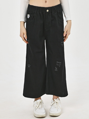 25118-Ch Джинсы д/д (черный весь размерный ряд)