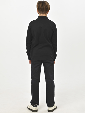 4944 Поло дл.р. д/м (черный весь размерный ряд)