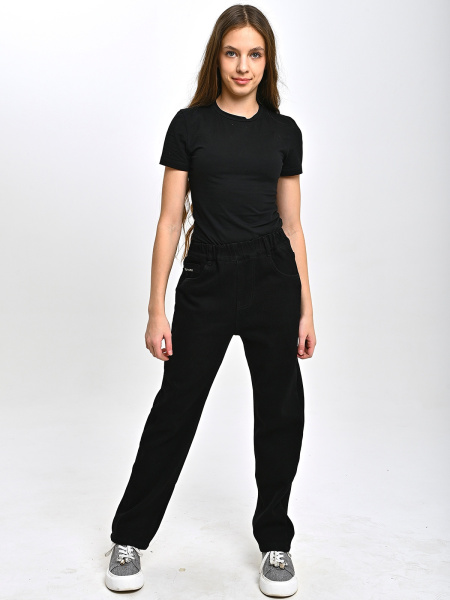 D263015-Ch Джинсы утепленные д/д (черный весь размерный ряд)