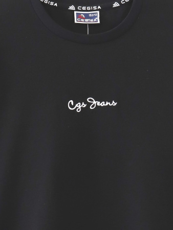 3009 Футболка д/м (черный 164)