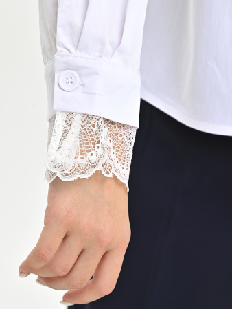 3024-Ch Блузка д/д (белый 150)