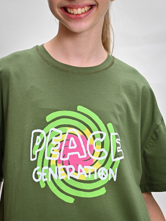 10354 Футболка д/д (хаки весь размерный ряд)