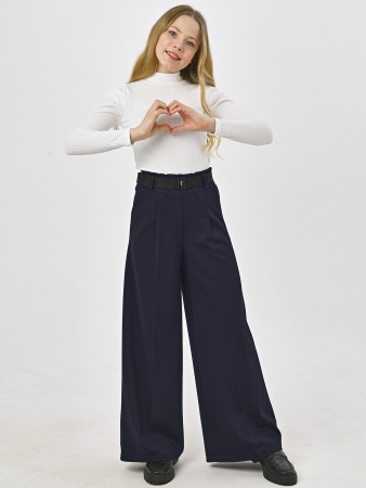 1106K Брюки палаццо д/д (темно-синий размер 34(128))