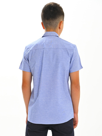 2657 Рубашка к.р. д/м (ярко-голубой весь размерный ряд)