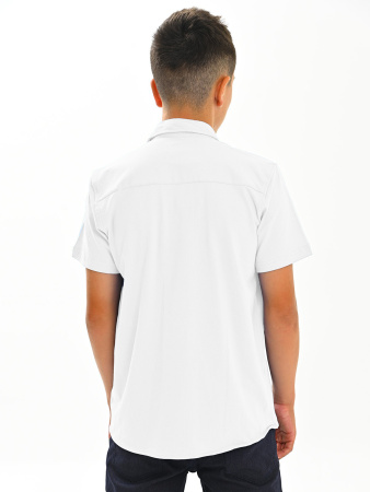 2742 Рубашка трик. к.р. (белый весь размерный ряд)