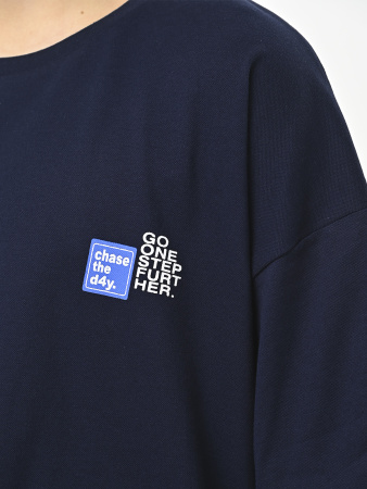 3001 Футболка д/м оверсайз (темно-синий весь размерный ряд)