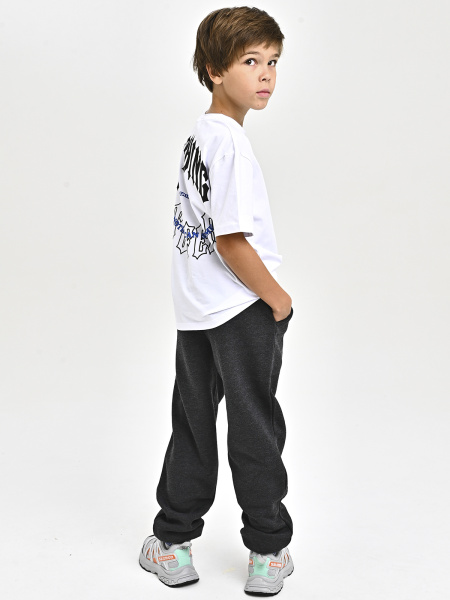 4243-B Брюки спорт утепл. д/м (антрацит весь размерный ряд)