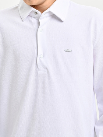 4353 Поло дл.р. д/м (белый 164)