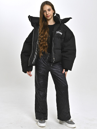 2378S Брюки болоневые д/д (черный весь размерный ряд)