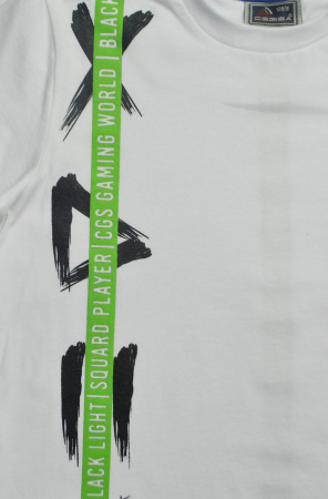 9454 Футболка д/м (белый размер 128)