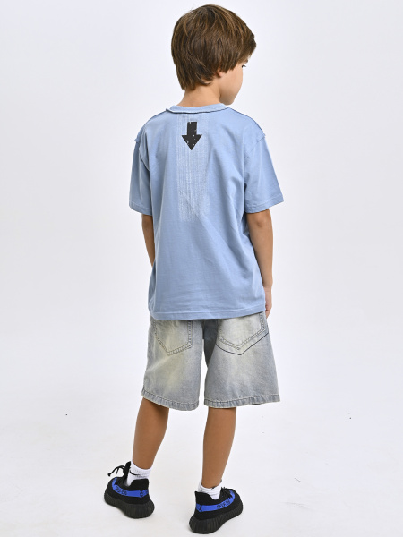 5407 Футболка д/м (джинсовый весь размерный ряд)