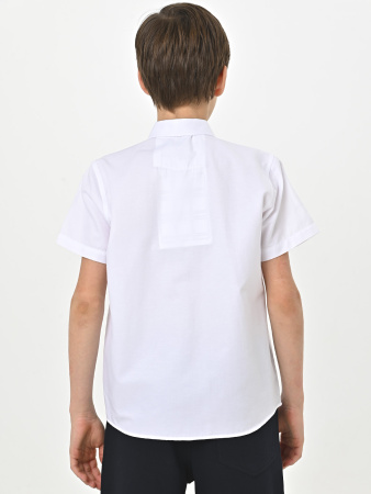 4914 Рубашка (батал) к.р. д/м (белый весь размерный ряд)