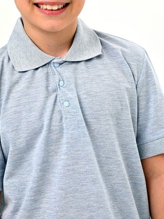 4679 Поло к.р. д/м (серый меланж 116)