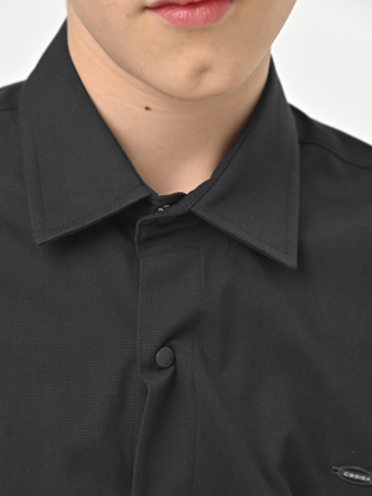 4710 Рубашка дл.р. д/м (черный весь размерный ряд)