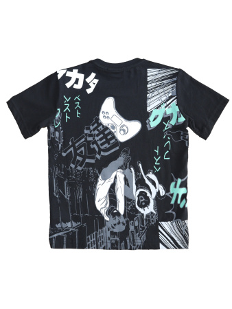 3061 Футболка д/м (черный весь размерный ряд)