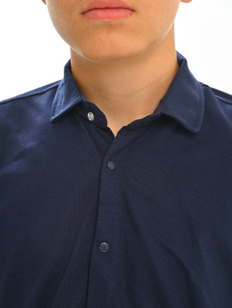 2742 Рубашка трик. к.р. (2742-т.синий-146)