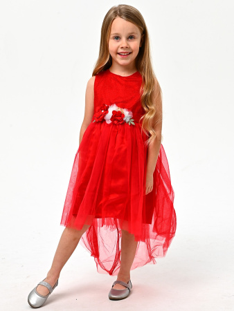 857 Платье д/д (красный весь размерный ряд)