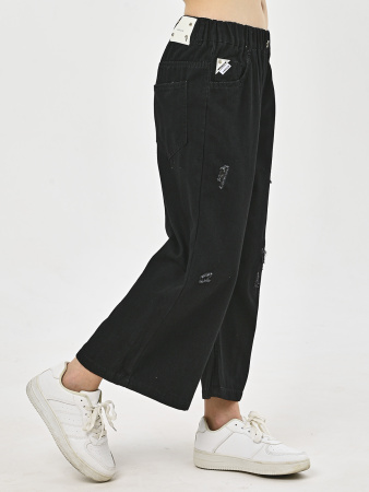 25118-Ch Джинсы д/д (черный весь размерный ряд)