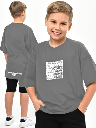 3014 Футболка д/м (серый весь размерный ряд)