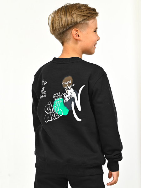 2839 Джемпер д/м (черный весь размерный ряд)