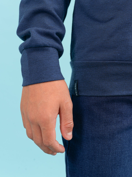 2399 Джемпер/поло д/м (2399-синий-116)