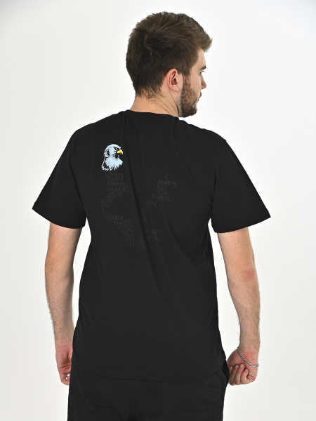 C-0016 Футболка мужская (черный весь размерный ряд)