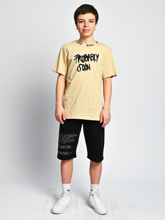 2073 Футболка д/м (бежевый весь размерный ряд)