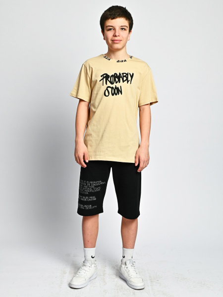 2073 Футболка д/м (бежевый весь размерный ряд)