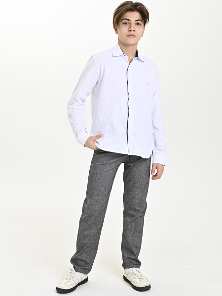 4800 Рубашка (батал) дл.р. д/м (белый весь размерный ряд)