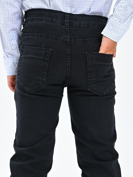 2369 Джинсы д/м (черный весь размерный ряд)